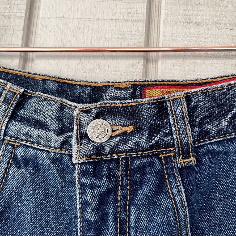 ✨ Vintage Lawman Western Jeans High Rise Tapered Dark Wash 26 - Picture 4 of 9
